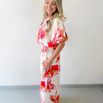 Floral Print Top & Pant Set
