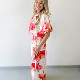 Floral Print Top & Pant Set