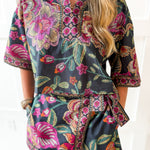 Floral Print Top & Skort Set
