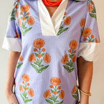 Floral Print V Neck Dress