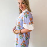 Floral Print V Neck Dress