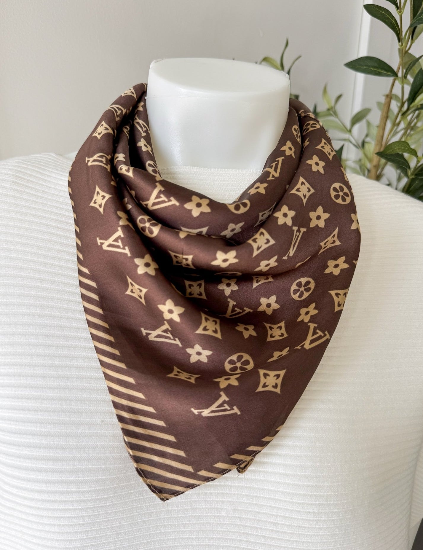Flower and Motif Scarf