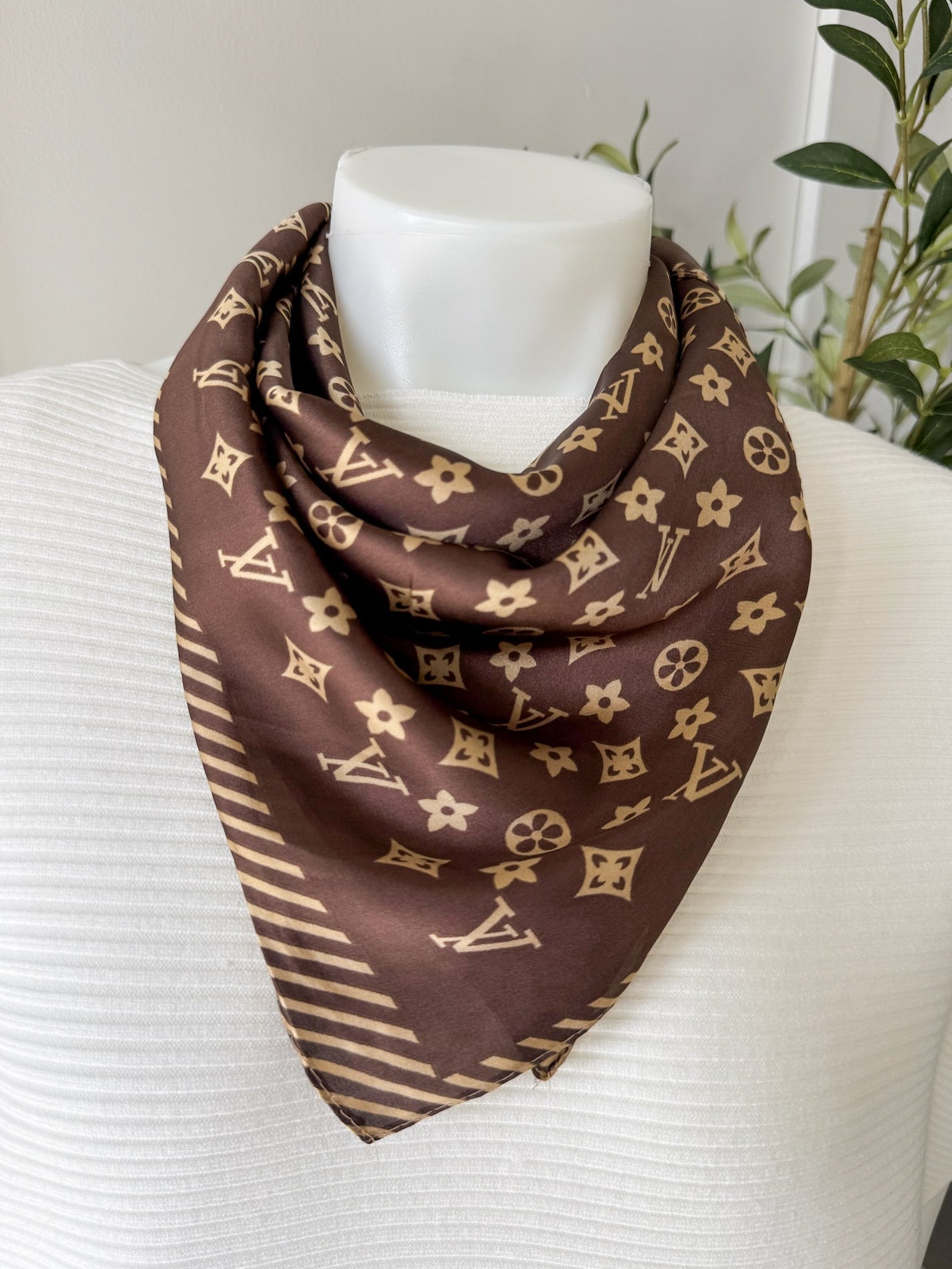 Flower and Motif Scarf