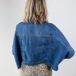 Flowy Sqaure Cape Jacket - Dark