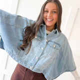 Flowy Square Cape Jacket - Light