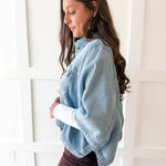 Flowy Square Cape Jacket - Light