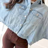 Flowy Square Cape Jacket - Light