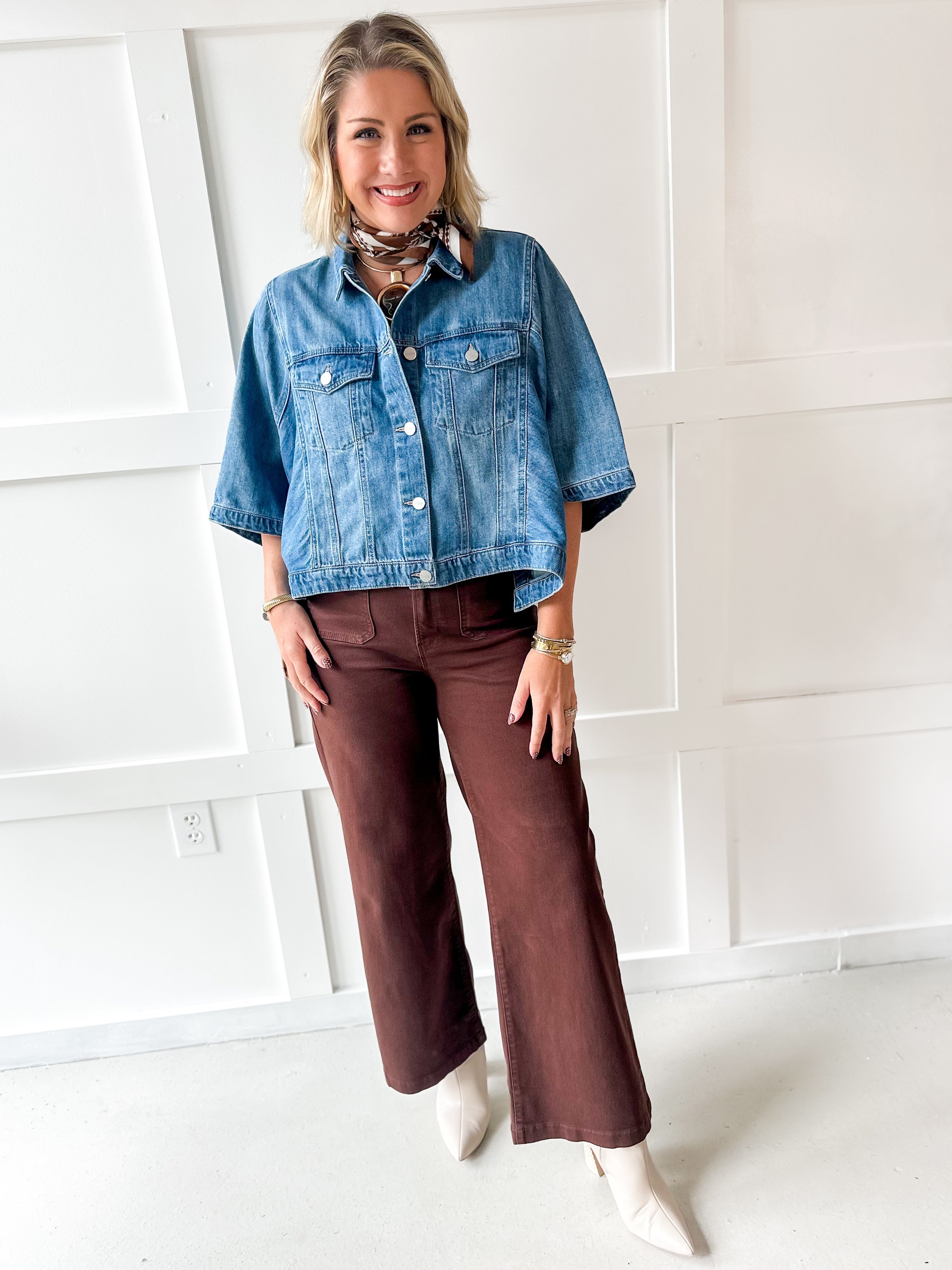 Flowy Square Cape Jacket - Medium