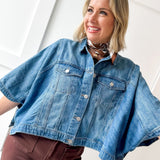Flowy Square Cape Jacket - Medium
