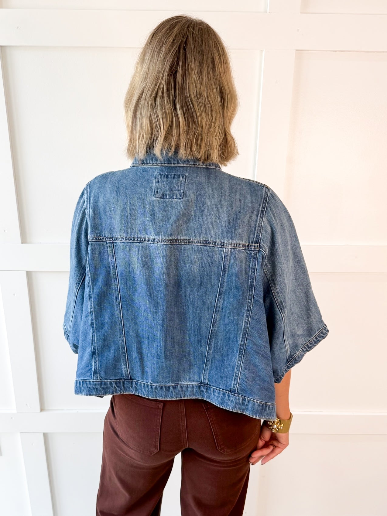 Flowy Square Cape Jacket - Medium