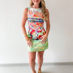 Football Scenic Print Dress