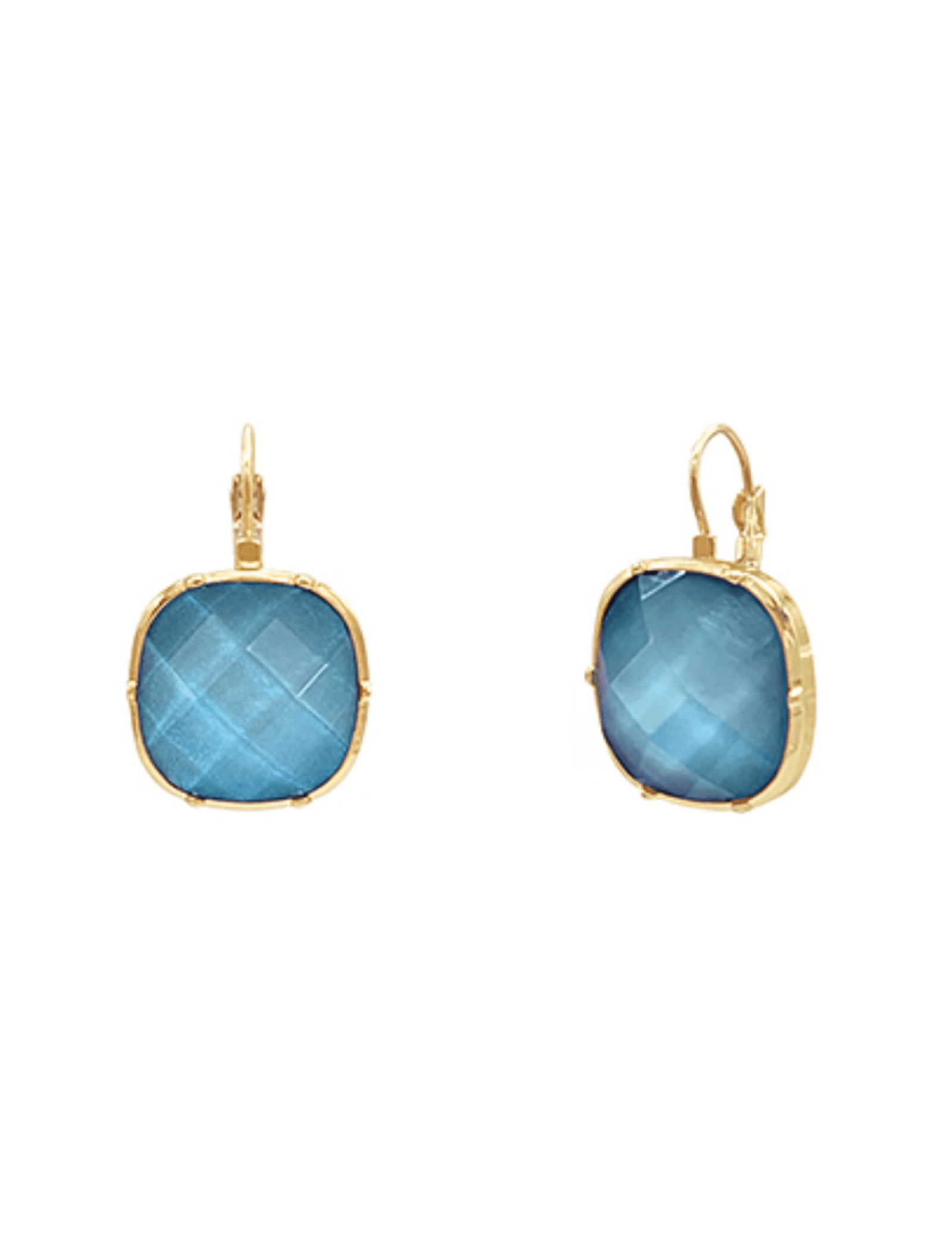 French Wire Earrings - Blue