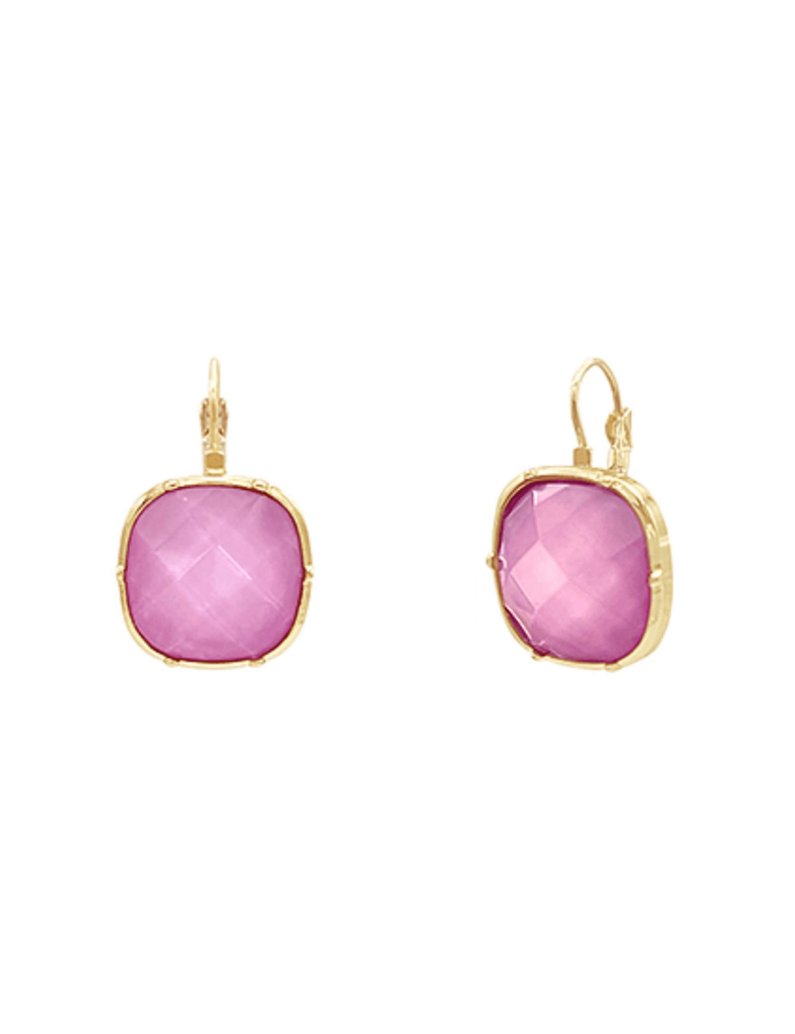 French Wire Earrings - Pink