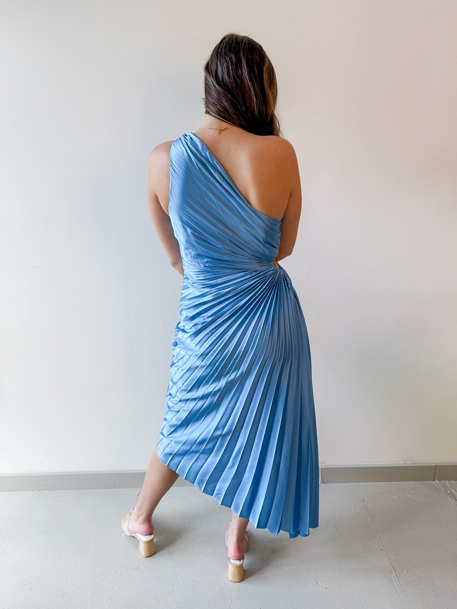 Fresco One Shoulder Maxi Dress