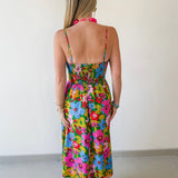 Front Tie Midi Dress