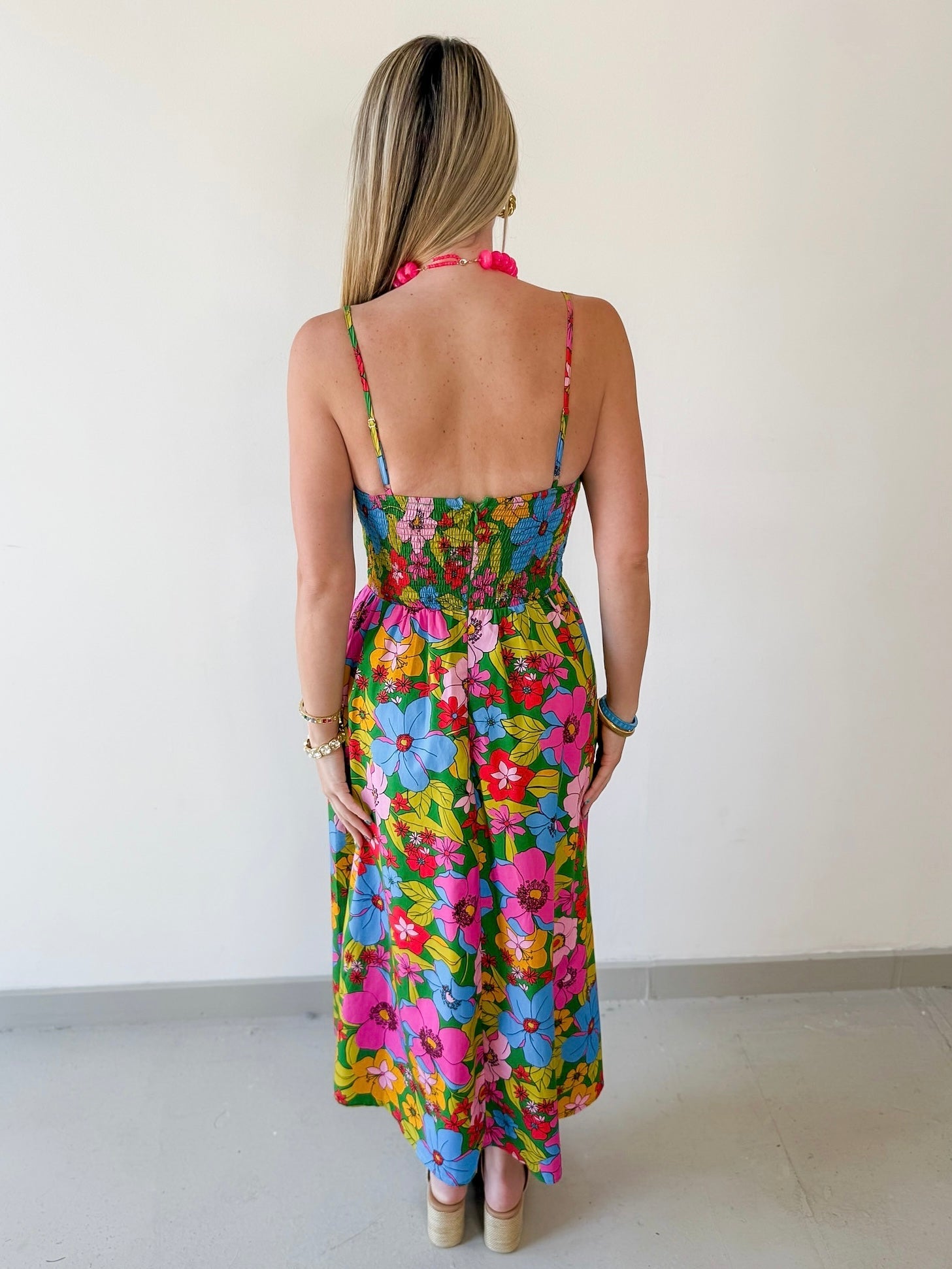 Front Tie Midi Dress