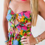Front Tie Midi Dress
