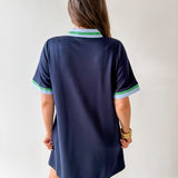 Front Zip Up Solid Casual Dress