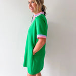 Front Zip Up Solid Casual Dress