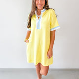 Front Zip Up Solid Casual Dress