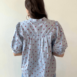 Fruit Motif Pinstripe Top