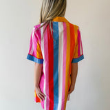 Fun Striped Shirt Dress