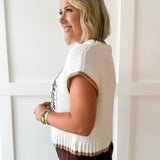 Game Day Tiger Intarsia knit Vest top
