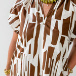 Geo Abstract Print Dress