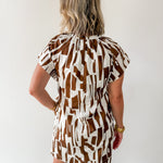 Geo Abstract Print Dress