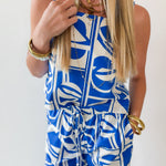 Geo Print Top & Pant Set