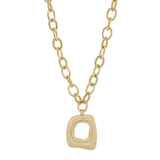 Geometric Pendant Necklace - 35mm