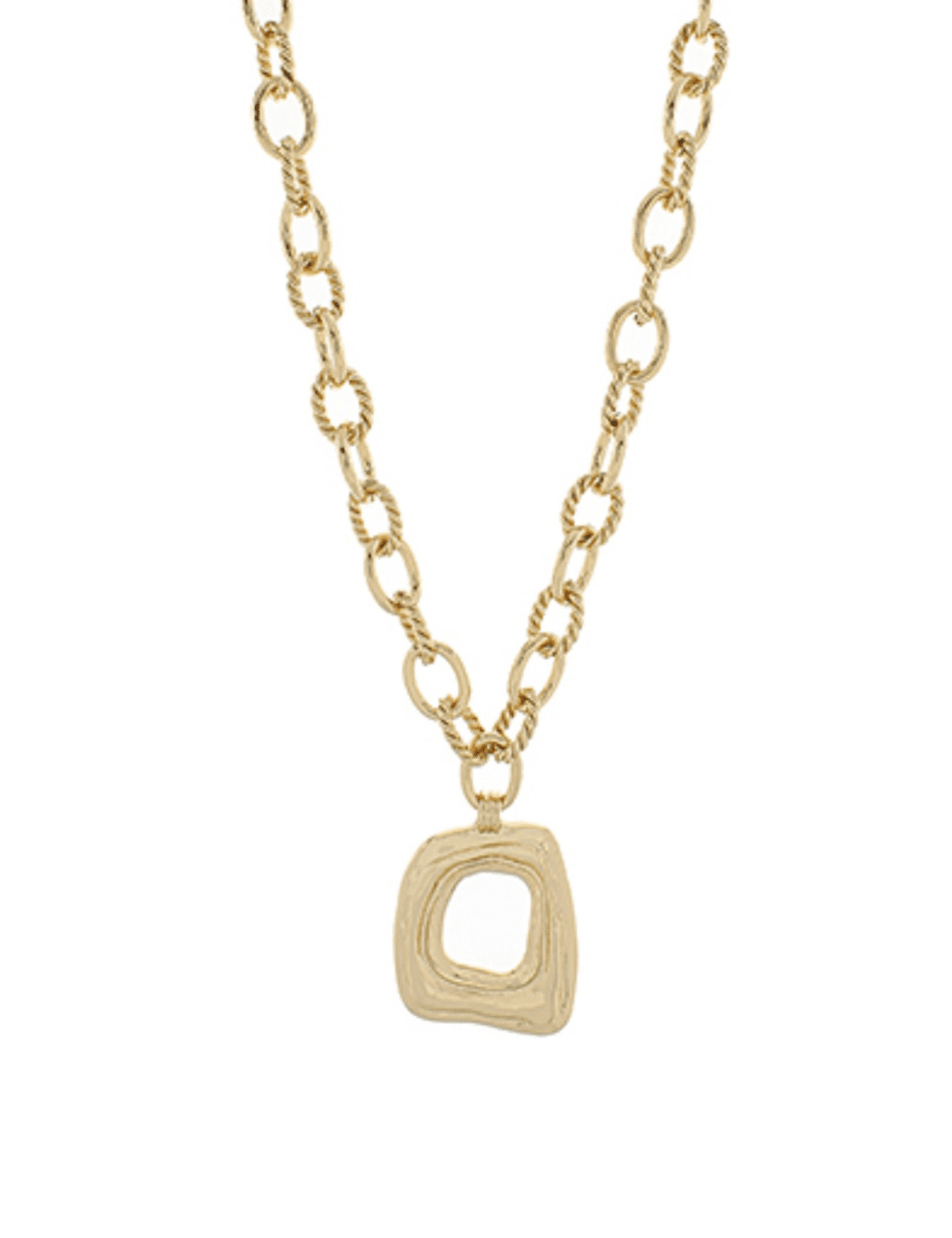 Geometric Pendant Necklace - 35mm