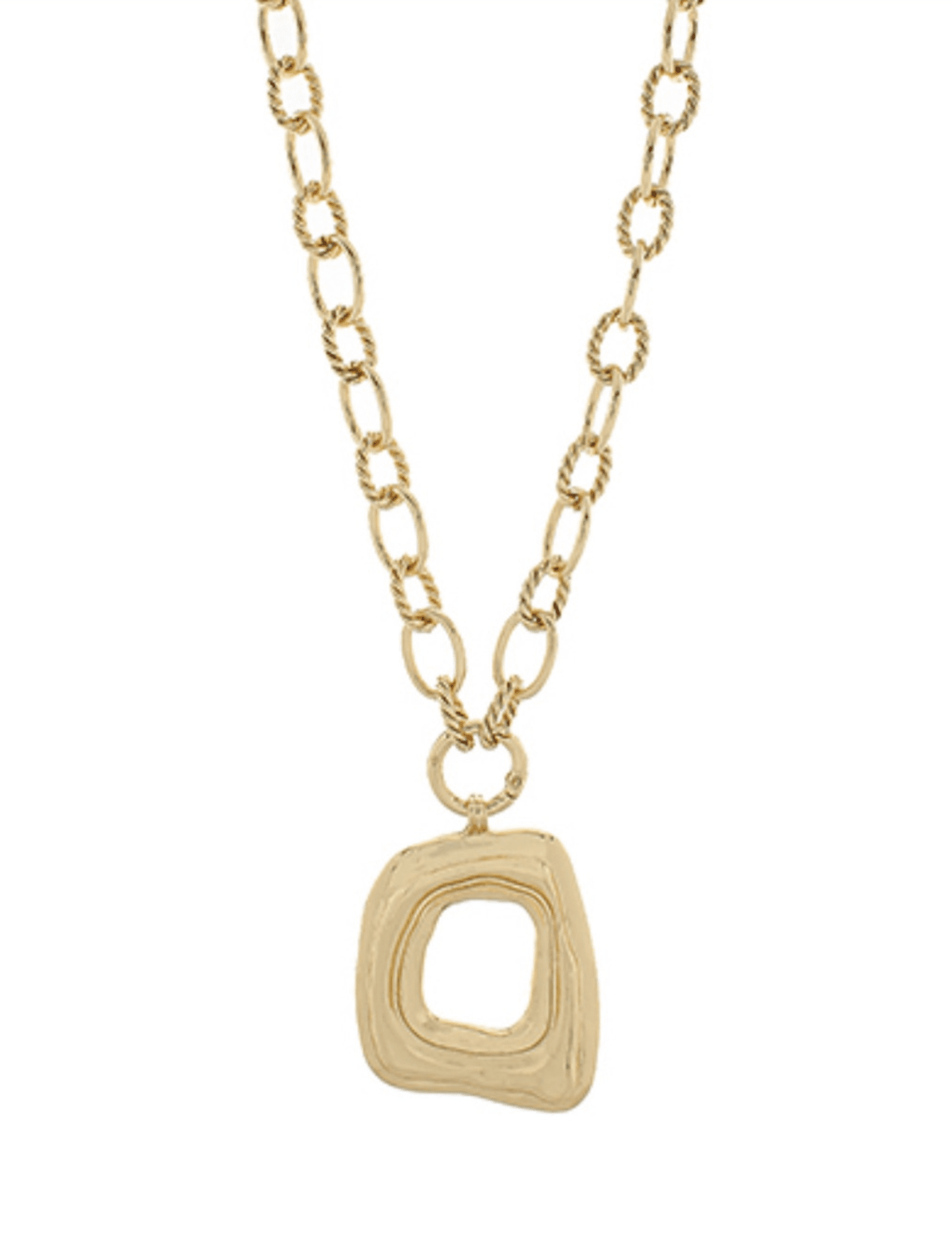 Geometric Pendant Necklace - 55mm