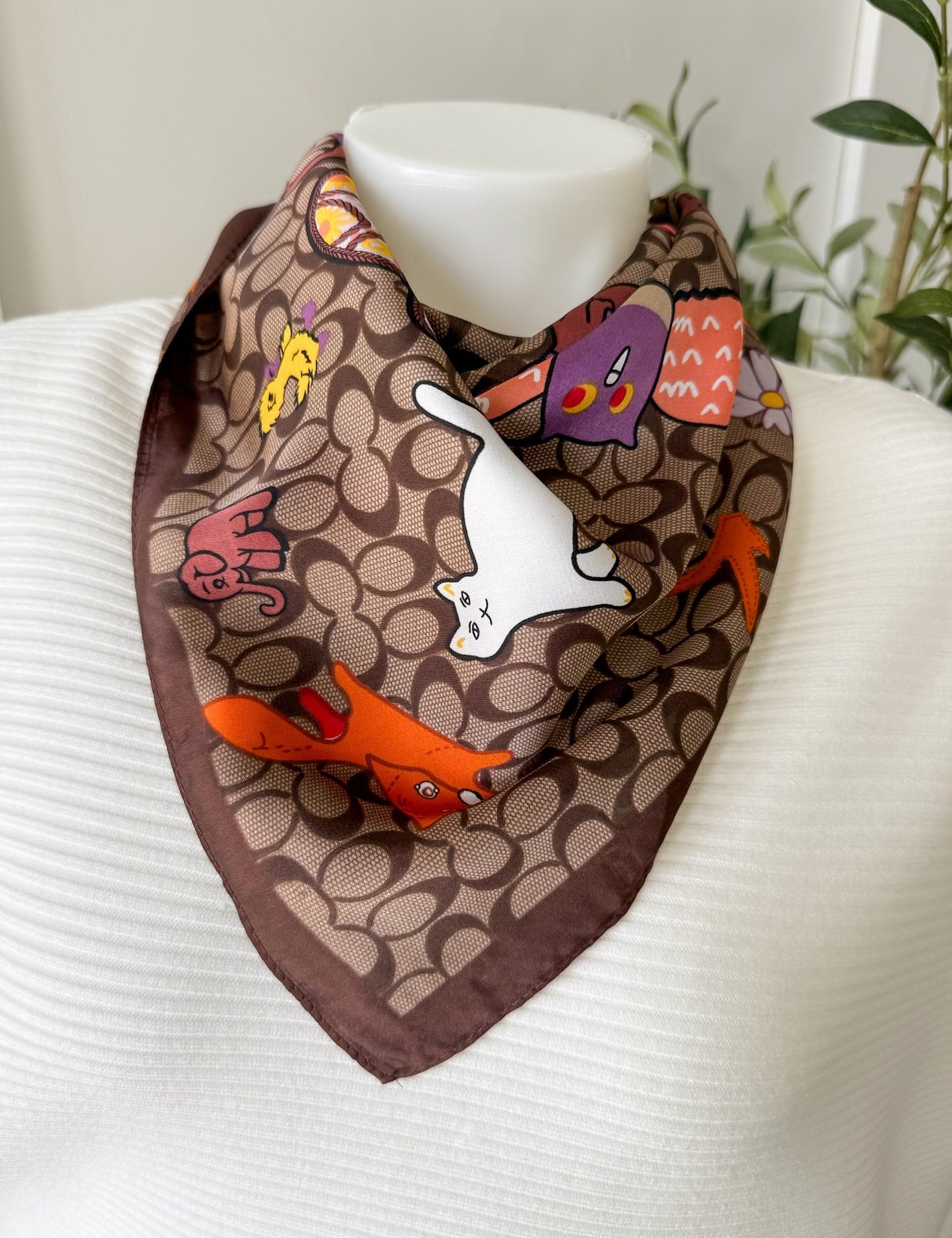 Geometric Print Scarf