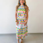 Geometric Top & Skirt Set