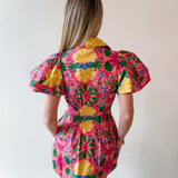 Gina Floral Puff Sleeve Mini Dress