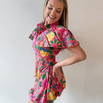 Gina Floral Puff Sleeve Mini Dress