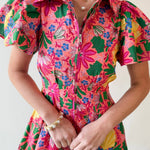 Gina Floral Puff Sleeve Mini Dress