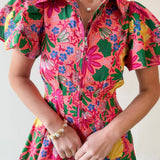 Gina Floral Puff Sleeve Mini Dress