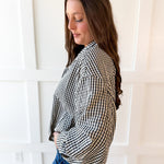 Gingham Bomber Jacket