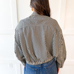 Gingham Bomber Jacket