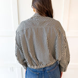 Gingham Bomber Jacket