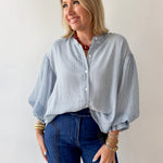 Gingham Bubble Blouse