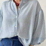 Gingham Bubble Blouse
