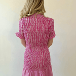 Gingham Smocked Button Down Dress