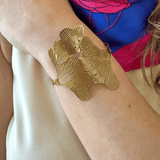 GLD Center Ginkgo Leaf Cuff BR
