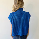Glitzy Metallic Sweater - Royal
