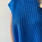 Glitzy Metallic Sweater - Royal