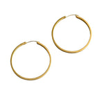 Gold 2" Lever Back Hoop
