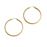 Gold 2" Lever Back Hoop